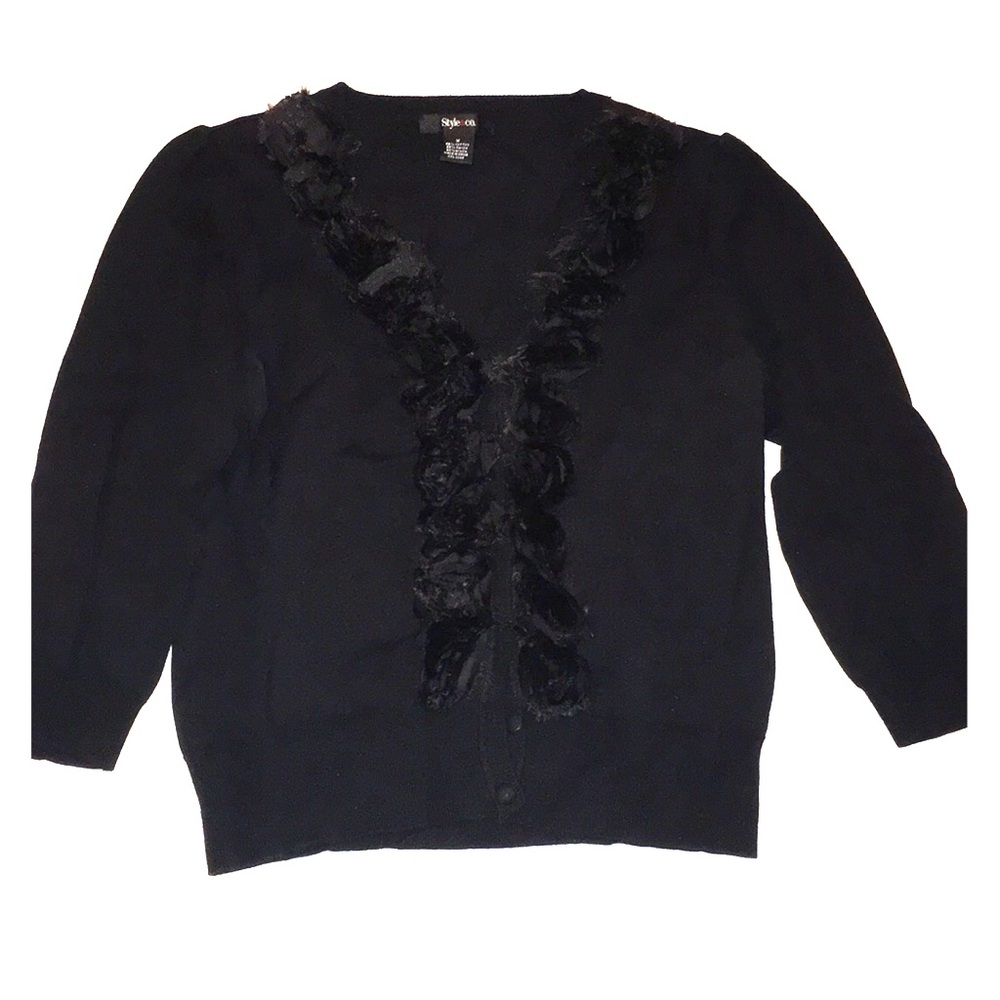 •Style & Co• Black Dress Cardigan